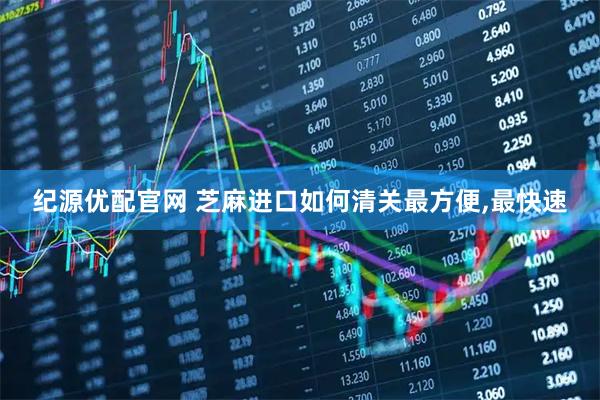 纪源优配官网 芝麻进口如何清关最方便,最快速