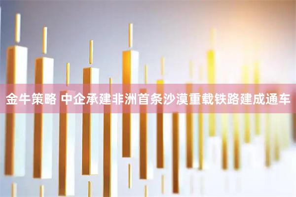 金牛策略 中企承建非洲首条沙漠重载铁路建成通车