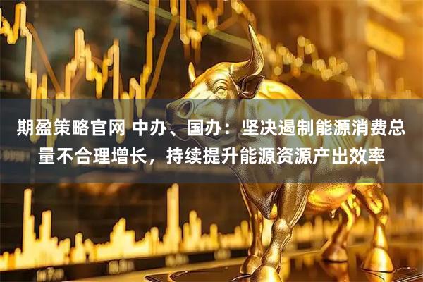 期盈策略官网 中办、国办：坚决遏制能源消费总量不合理增长，持续提升能源资源产出效率